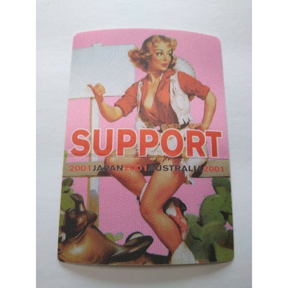 Bob Dylan Backstage Pass Original 2001 Japan Tour Folk Rock Music Sexy Lady Pink - Picture 4 of 4